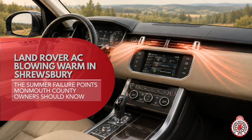 Land Rover AC Blowing Warm in Shrewsbury – The Summer Failure Points Monmouth County Owners Should Know